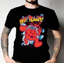 Men's and Women's T-shirts Kool-Aid Comic Vintage Classic L red