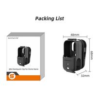 360 Rotation Clip Mount for DJI Osmo Nano Sports Camera Accessories Anti-shake Backpack Clip Holder for DJI Osmo Nano black