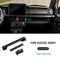 Interior Moulding Trim for Suzuki Jimny JB74 JB64 JC74 2018-2025 Co-Pilot Grab Handle Center Console Dash Panel Cover LHD black carbon juoda
