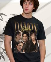 Damon Salvatore T-Shirt and kids tshirt – Unisex TVD Merchandise 3XL black