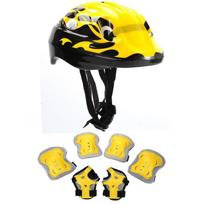 Childrens Safety Helmet Set For Roller Skating With Foam Padding And Knee Protectors For Kids Sports Activities Blue