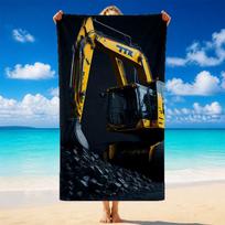 JCB Quick Dry Microfiber Beach Towel Soft Absorbent Sand Resistant Towel For Beach Pool Travel Summer 80cmx160cm(31x63inch)
