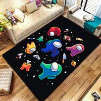 Among Us Carpet Rug for Living Room Bedroom Home Sofa Decoration,Kids play Non-slip Floor Mat 40x60cm( 15x23in ) white