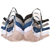 Plus Size Underwire Push Up Lace Bra For Women S gray