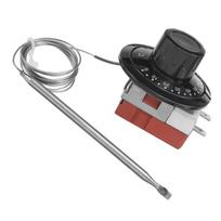 12V DC Fan Thermostat Controller 0-120℃ Adjustable Temperature Switch with Probe Sensor for Automotive Cooling Radiator Fan kaip parodyta spalva