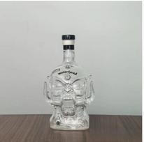 Motorhead Snaggletooth Warpig viskio grafinas 3D velnio kaukolės stiklinis butelis Heavy Metal roko grupės alkoholio dozatorius baro dekoras gray