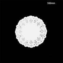 100PCS Hollow Lace Lace Paper Doilies Dessert Serving Cake Paper Doilies  For Kitchen Baking 100mm