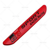 1Pcs 3D Metal GR Sport Gazoo Racing Side Fender Emblem Rear Boot Y8Trunk Badge Sticker For Toyota GRsport C-HR RAV4 Corolla Camry