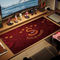 Galatasaray S Custom Name Large Size Mouse Pad Large Gaming Table Cushion Non-slip Laptop Tablet Big Mousepad XXL Mat Mini PC Playmat With Lock edge 40cmx90cm(15.7x35.4inch)