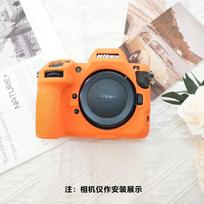 Silicone Camera Case Nikon Z8 ZF Series DSLR Mirrorless Cameras Shockproof Dustproof Protective Cover With Optional Silicone Case for Nikon Z8 - Orange - Matte gray