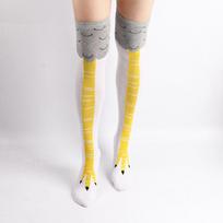 1Pair Of Chicken Feet Socks Thigh High Stockings Knee Length Chicken Feet Socks High Feet Socks Funny Chicken Feet Socks Long 3 gray