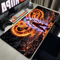 Pelės kilimėlis didelis XXL žaidėjui Dragon Ball Z Kompiuterio klaviatūros stalo kilimėlis Anime PC žaidimų priedai Pelės kilimėlis Dbz Juodas kilimėlis 800x300x2mm