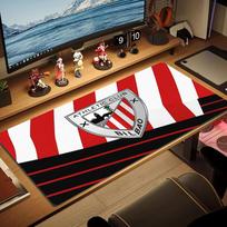 Athletic Bilbao Color Mouse Pad Large Gaming Table Cushion Non-slip Laptop Tablet Big Mousepad XXL Mat Mini PC Playmat With Lock edge 30cmx60cm(11.8x23.6inch) white