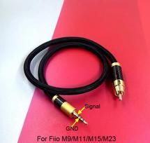 HIFI Sterling Silver 3.5mm To RCA SPDIF Coaxial Audio Cable For Fiio M9 M11 M15 IBasso MUBI XT10/20/XD05/CHORD HUGO MOJO raudona