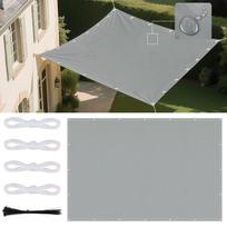 Waterproof Shade Sail with Grommets Tent Tarp Cover Sunshade Cloth Awning Canopy for Outdoor Garden Patio Camping Hiking Shelter 3X3M