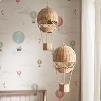 Rattan Air Balloon Natural Wicker Woven for Children