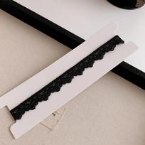 Pink And Black Bowknot Lace Mesh Rhinestones Eternal Flower Imitation Pearl Chokers Necklaces Women New Collarbone Jewelry K-