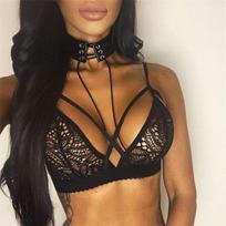 Sexy Lingerie Blossom Lace Women Bikini Bra T-Back Underwear S