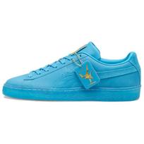 Puma Suede OP Play Loud Unisex Sneakers Blue Speed-Blue Gold 400744-02 42 blue