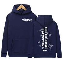 Tate McRae So Close To What Tour New Print Hoodies Hip Hop punk gothic Pullover Sweatshirt Unisex High Street tide Casual Hooded S blue