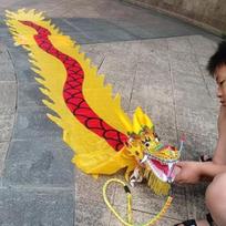 New Year Christams Outdoor Performance 4 Meters Chinese Silk Dragon Dance Products Fitness Dragon For Children Adults 4M