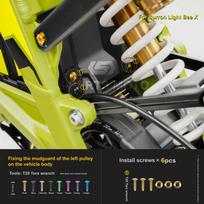 For Surron Light Bee X 2025 model  Motorcycle Refit titanium alloy Screw Complete vehicle Stan Black yellow
