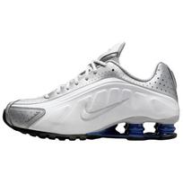 Nike Shox R4 Metallic Silver Deep Royal Blue 38.5 white