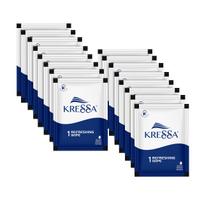 Kressa Refreshing and Cleansing Wet Wipes | PH Balanced | 1 X 50 pouch (50), Multicolour white