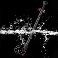 Mountain Bike Shock Pump High Pressure 300 PSI Shock Pump for Front Fork and Rear Suspension Air Shocks gray