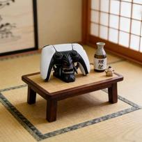 Game Controller Desktop Display Stand for Ghost Mask Handle Space-Saving Stable Bracket for Home Gaming Desk Organizer A2 brown