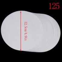 100 vnt. Laboratorinis filtravimo popierius Apvalus kokybiškas filtravimo popierius, vidutinis greitis 12.5CM