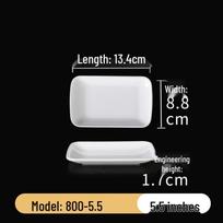 Rectangular Melamine Plates for Commercial Catering and Restaurant Use gray