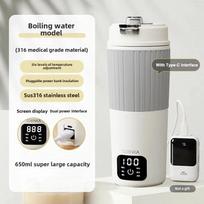Xiaomi 650ml Portable Electric Kettle Travel Boil Water Cup Thermo Pot Smart Teapot Temperature Adjustment Kettle Heating Cup 220V AU