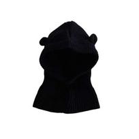 Solid Color Knitted Balaclava Hat Keep Warm Children Windproof Cap  Outdoor juoda