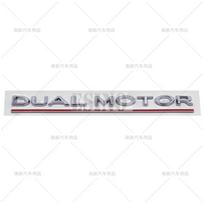 Car Styling 3D Dual Motor ABS Adhesive Emblem Rear XZKJSLK5 Trunk Badge Sticker Body Decal for Tesla Model 3 Model S Models Y Model X
