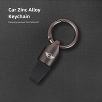 Suede automobilio rakto kortelės dėklas Raktų pakabukas Automobilio rakto priedai Mini Cooper R50 F54 F55 F56 F57 F60 R52 R53 R55 R56 R57 R58 R59 Cabrio black