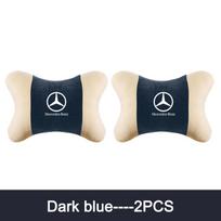 Car Neck Pillow Snap-in Installation Headrest Comfortable Head Cushion For Mercedes Benz A C E S Class CLA GLC GLB GLE GLS W213 black