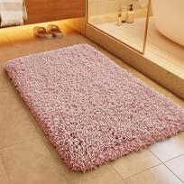 Extra Thick Plush Bath Mat Non-Slip Absorbent Fast-Drying Floor Rug Bathroom Entry Toilet Doorway 40x60cm 50x80cm 40x60cm