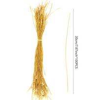 100Pcs20Cm Gold Silver Rope Threads Gift Packaging String Christmas Hanging Rope Gold