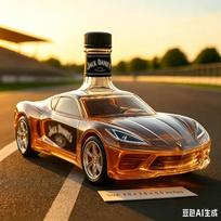 Sportinio automobilio viskio grafinas Stiklinė alkoholio butelis