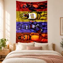Five nights at freddy Tapestry highquality for decorating living room bedroom dorm walls ideal as bedroom wallart orholiday gift 100cmx150cm blue