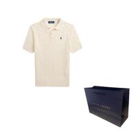 Polo Ralph Lauren cable-knit polo shirt 710917050-003 M