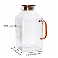 3800 Ml Glass Pitcher Versatile for Iced Tea