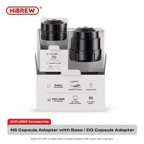 HiBREW H4C Portable Espresso Coffee Machine 51MM or 58MM Barista Bottomless Kit IMS Filter Basket Nes DG Capsule 3 Capslue Adapter China Mai gray