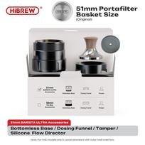 HiBREW H4C Portable Espresso Coffee Machine 51MM or 58MM Barista Bottomless Kit IMS Filter Basket Nes DG Capsule 3 51mm Bottomless Kit China
