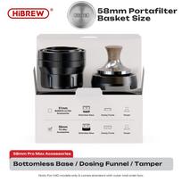 HiBREW H4C Portable Espresso Coffee Machine 51MM or 58MM Barista Bottomless Kit IMS Filter Basket Nes DG Capsule 3 58mm Bottomless Kit China