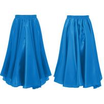 Full Long Girl Kids Circle Ballroom Dance Skirt Flamenco Cha Cha Latin Rumba Samba Maxi Skirt Dancewear 11-12 Years