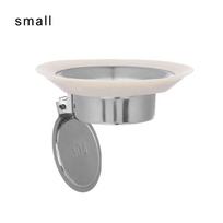 S/L Squatting Pan Anti-smell Plug Stainless steel Toilet Floor Deodorize Stopper Bathtub Anti-blocking Cover Bathroom Accessory white