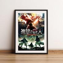 Attack on Titan Poster Japanese Anime Canvas Paintings Comic Art Print Pictures for Modern Home Living Room Wall Decoration No Frame 30*40cm
