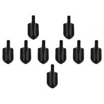 10X Carbon Fiber Surface Air Vortex Generators Roof Shark Fins Spoiler Wing Kit black